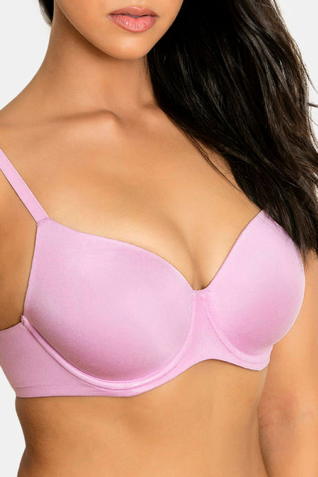 Zivame Marshmallow Padded Wired 3/4th Coverage T-Shirt Bra - Pastel Lavender — image 4